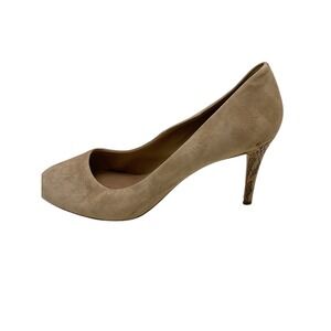 Suede Pumps Snakeskin Heel Classic Party Career Shoes Tory Burch 8.5‎
